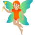 🧚🏼 fairy: medium-light skin tone display on JoyPixels